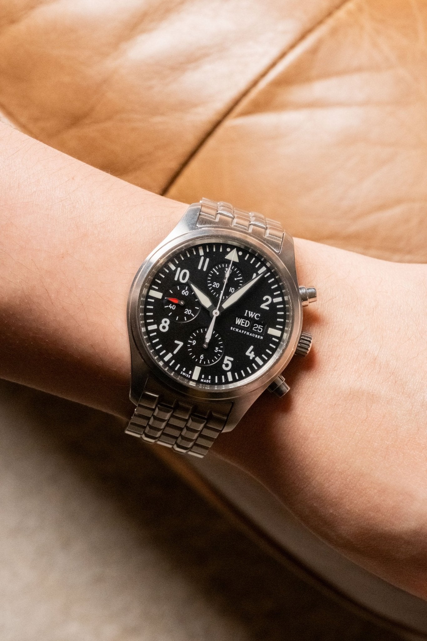 2007 IWC Schaffhausen Pilot’s Watch Chronograph IW371704 Details