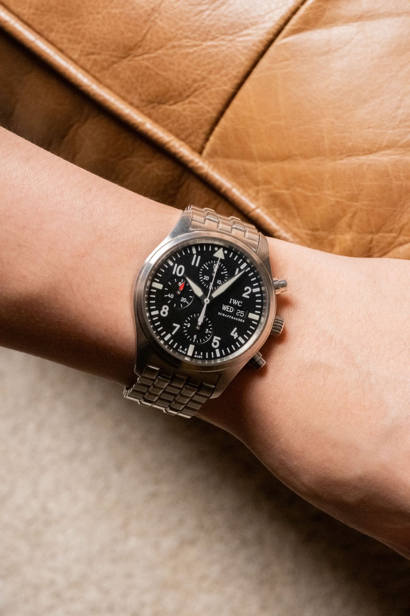 2007 IWC Schaffhausen Pilot’s Watch Chronograph IW371704 Details