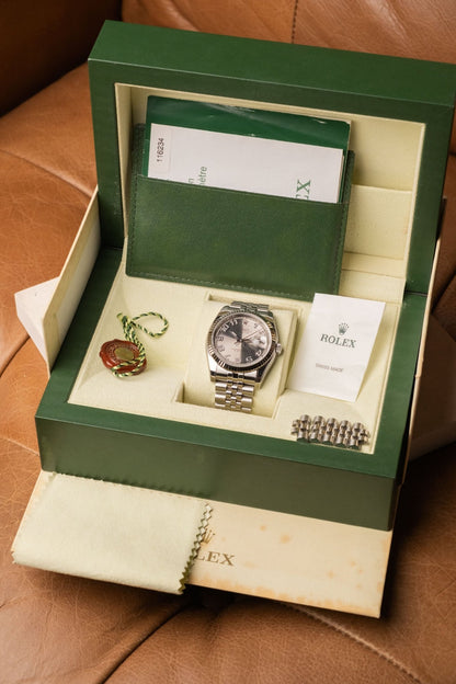 2009 Rolex Datejust 36 Concentric Racing Dial / Roulette Date "NOS" 116234 - Wristory