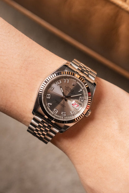 2009 Rolex Datejust 36 Concentric Racing Dial / Roulette Date "NOS" 116234 - Wristory