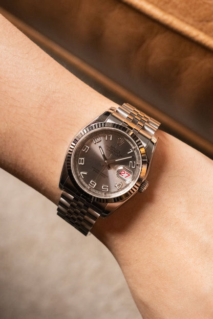 2009 Rolex Datejust 36 Concentric Racing Dial / Roulette Date "NOS" 116234 - Wristory
