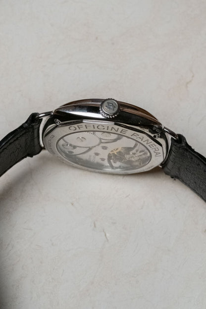 2010 Officine Panerai Radiomir “Sandwich Dial” PAM 00210 caseback view