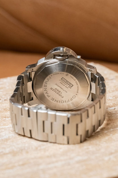 2011 Officine Panerai Luminor Marina PAM 00298 caseback view