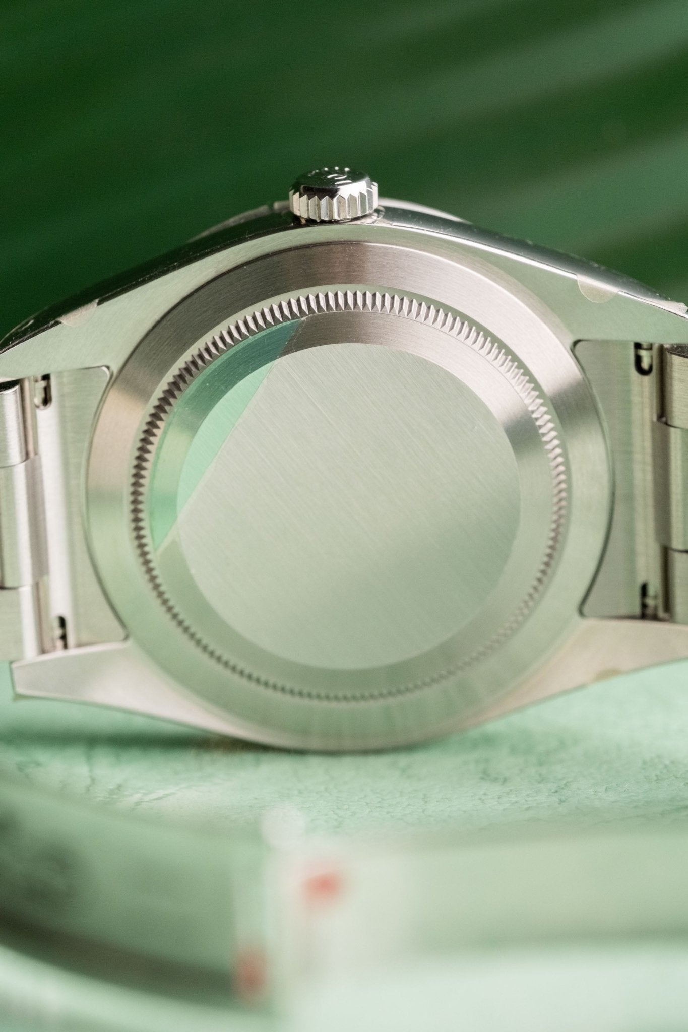 2011 Rolex Explorer 214270 Mark 1 caseback view
