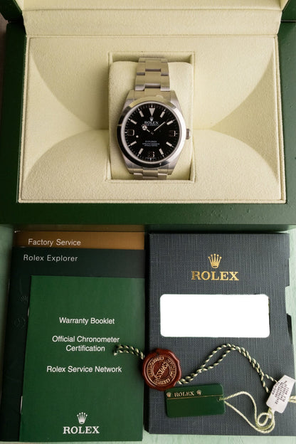 2011 Rolex Explorer 214270 Mark 1 full set box and papers