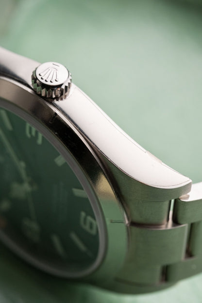 2011 Rolex Explorer 214270 Mark 1 case profile side view