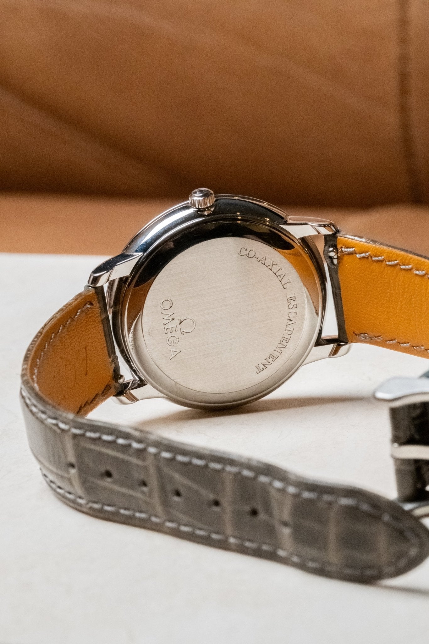 2012 OMEGA Deville Prestige 4875.50.01 caseback view