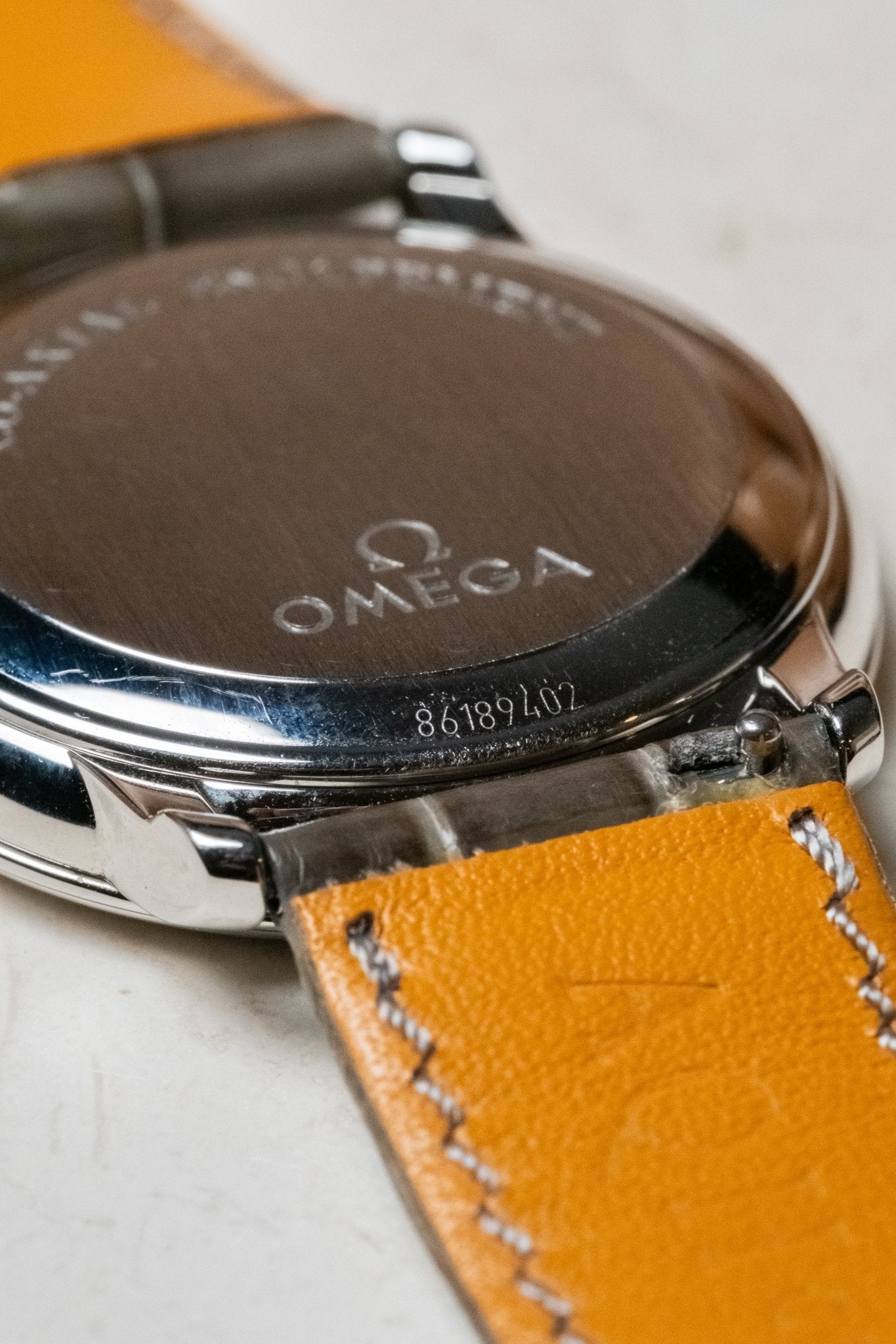 2012 OMEGA Deville Prestige 4875.50.01 caseback view