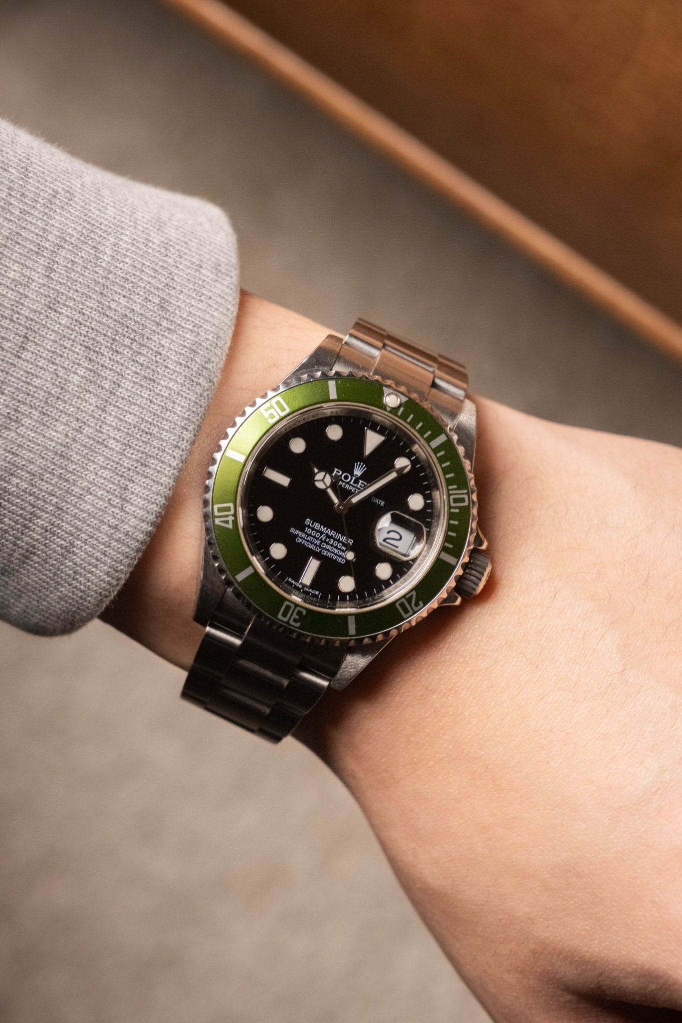 2012 Rolex Submariner Date Kermit "V-Serial" 16610LV - Wristory