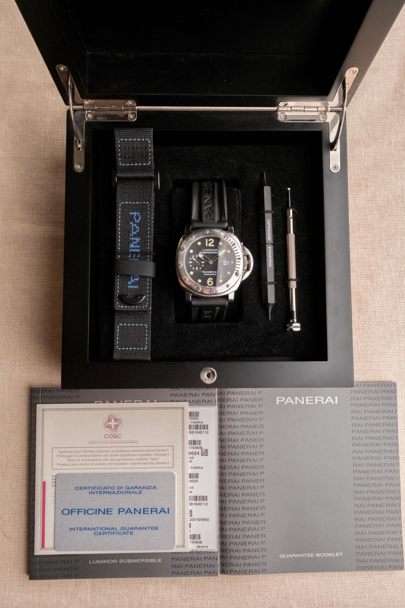 2014 Officine Panerai Luminor Submersible PAM00024 full set box and papers