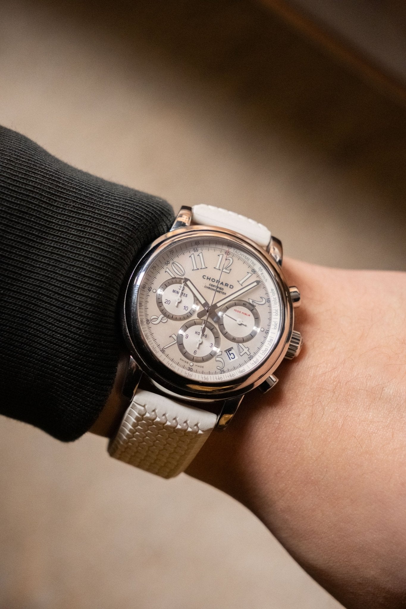 2015 Chopard 1000 Mille Miglia Mother of Pearl Chronograph 42mm Ref. 168511 - 3018 - Wristory
