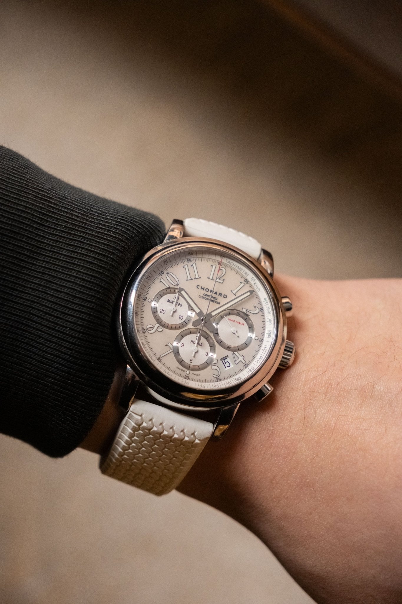 2015 Chopard 1000 Mille Miglia Mother of Pearl Chronograph 42mm Ref. 168511 - 3018 - Wristory