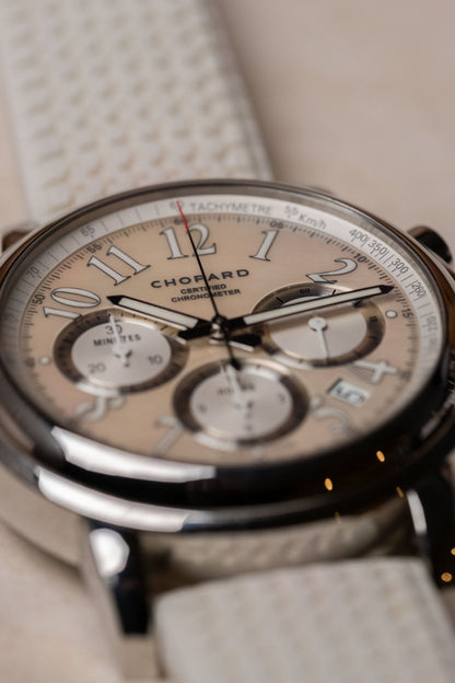 2015 Chopard 1000 Mille Miglia Mother of Pearl Chronograph 42mm Ref. 168511 - 3018 - Wristory