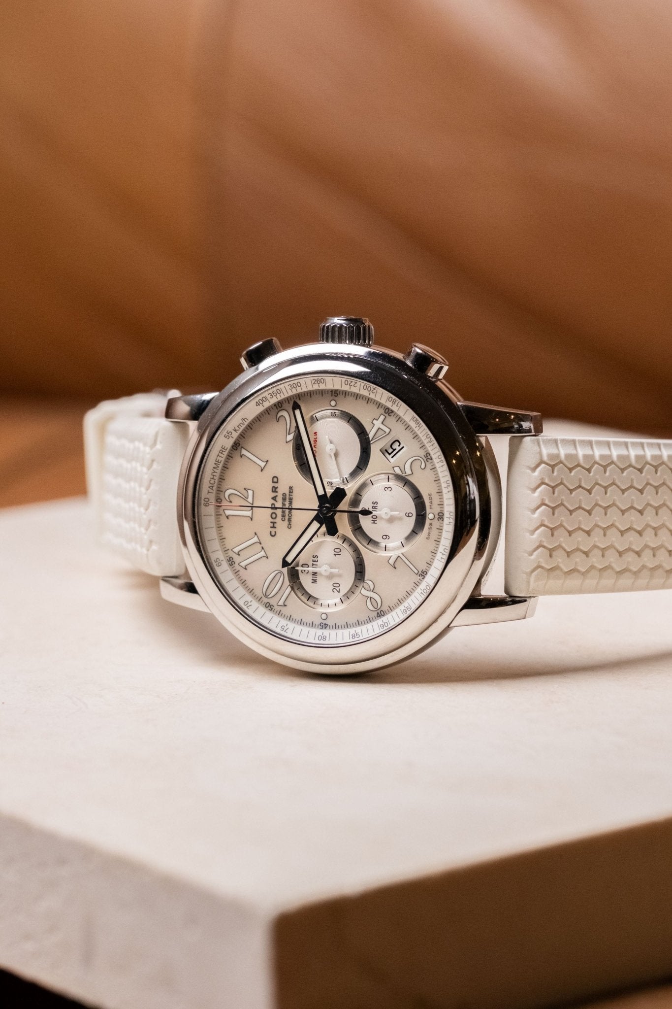 2015 Chopard 1000 Mille Miglia Mother of Pearl Chronograph 42mm Ref. 168511 - 3018 - Wristory