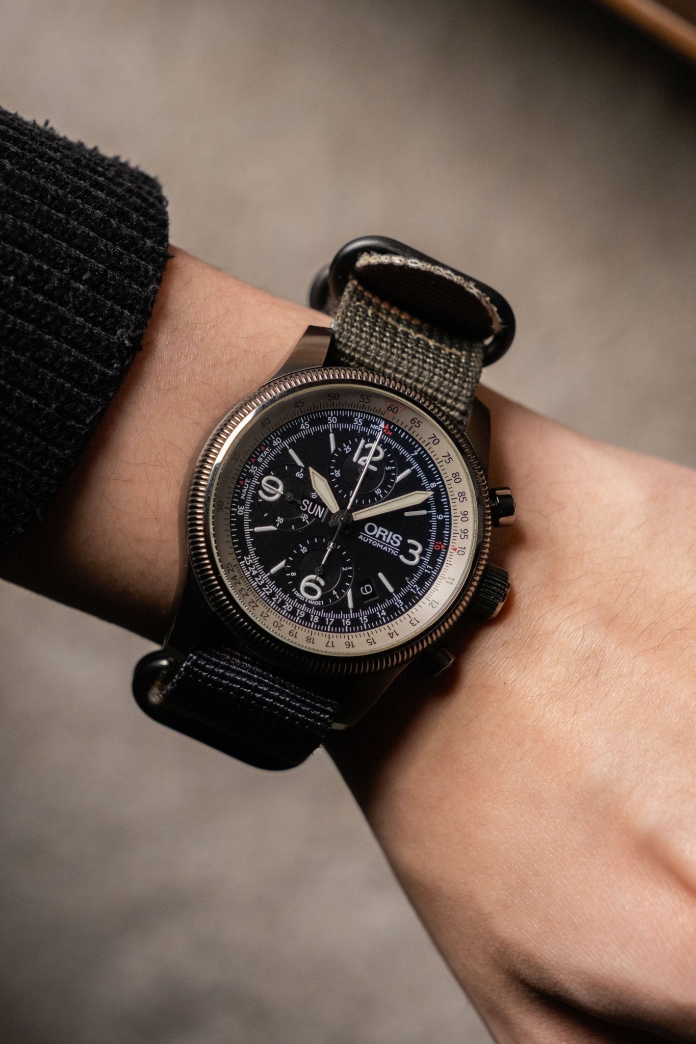 2015 Oris Big Crown X1 Calculator 46mm Ref. 01 675 7648 4264 - 07 5 23 77 - Wristory