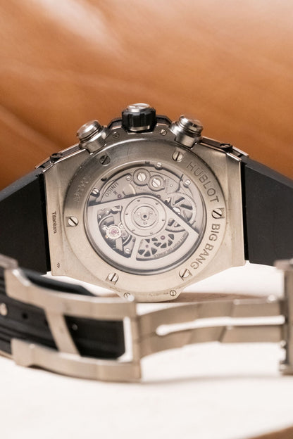 2016 Hublot Big Bang Unico Titanium Skeleton 411.NX.1170.RX caseback view