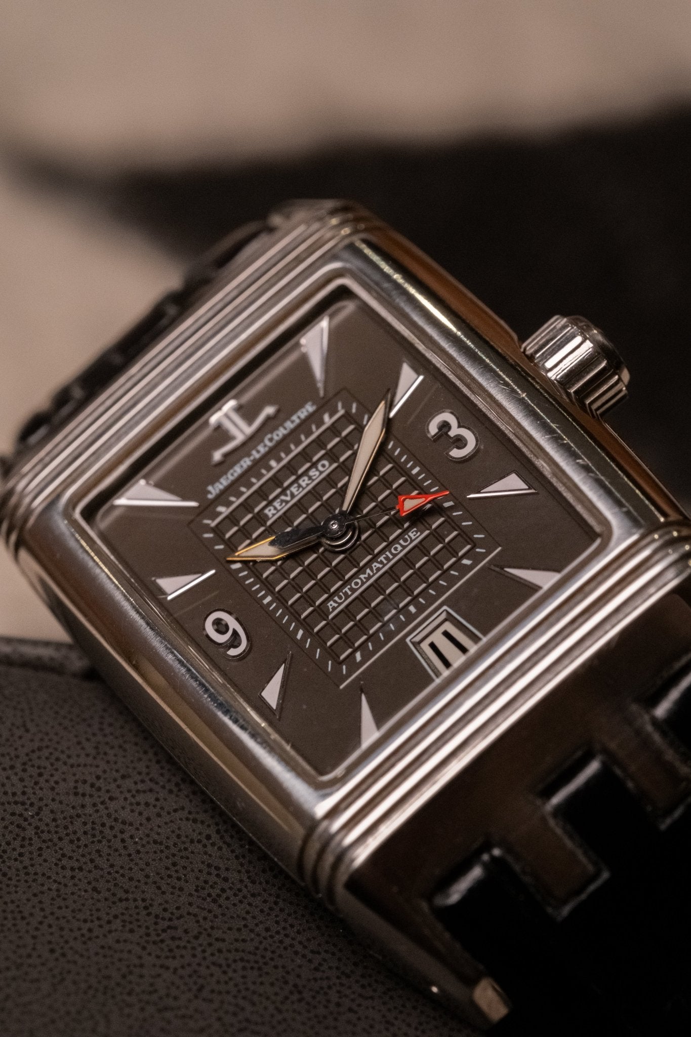 2017 Jaeger-LeCoultre Reverso Gran Sport Automatique dial detail close-up