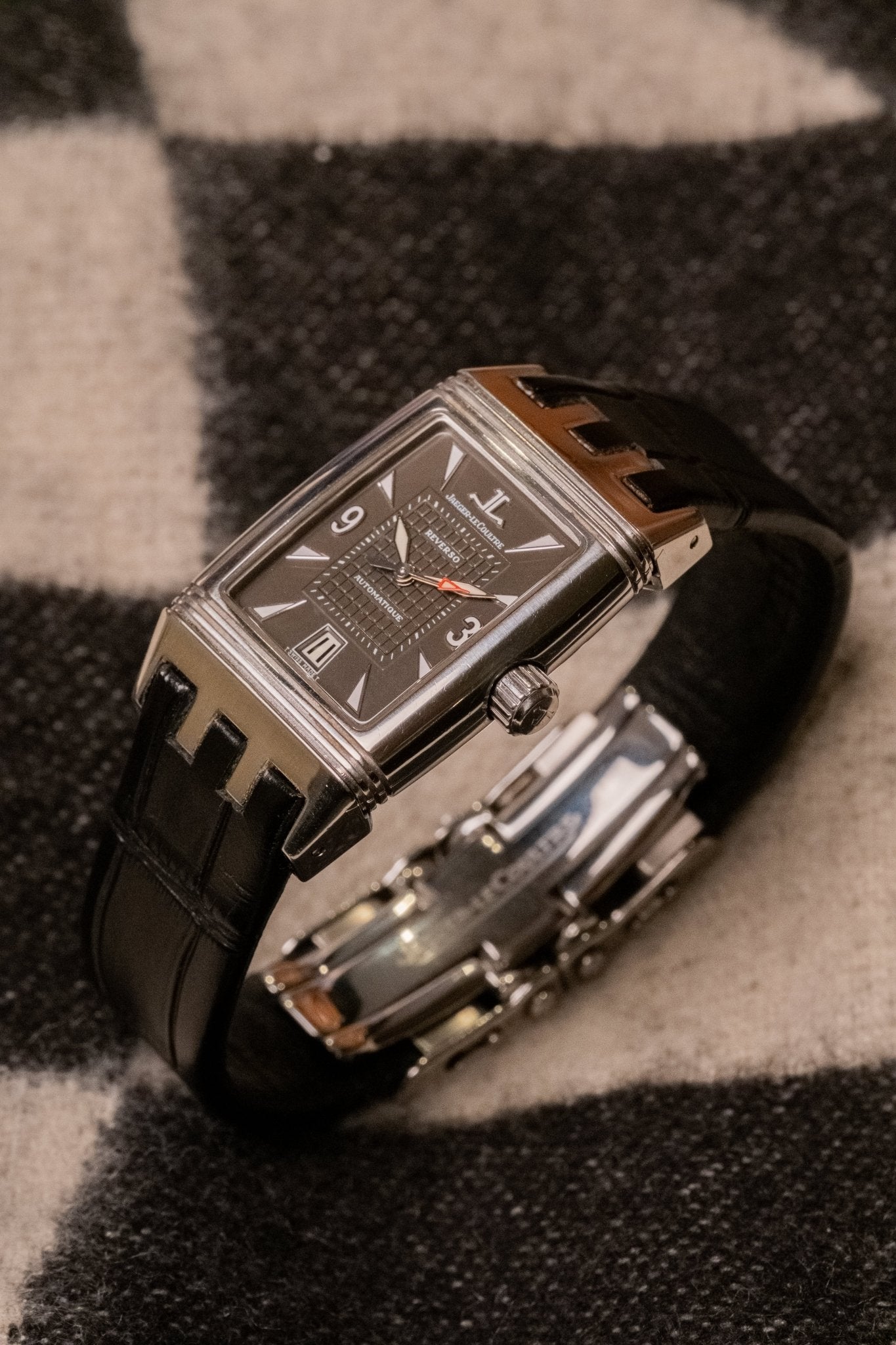 2017 Jaeger-LeCoultre Reverso Gran Sport Automatique dial detail close-up