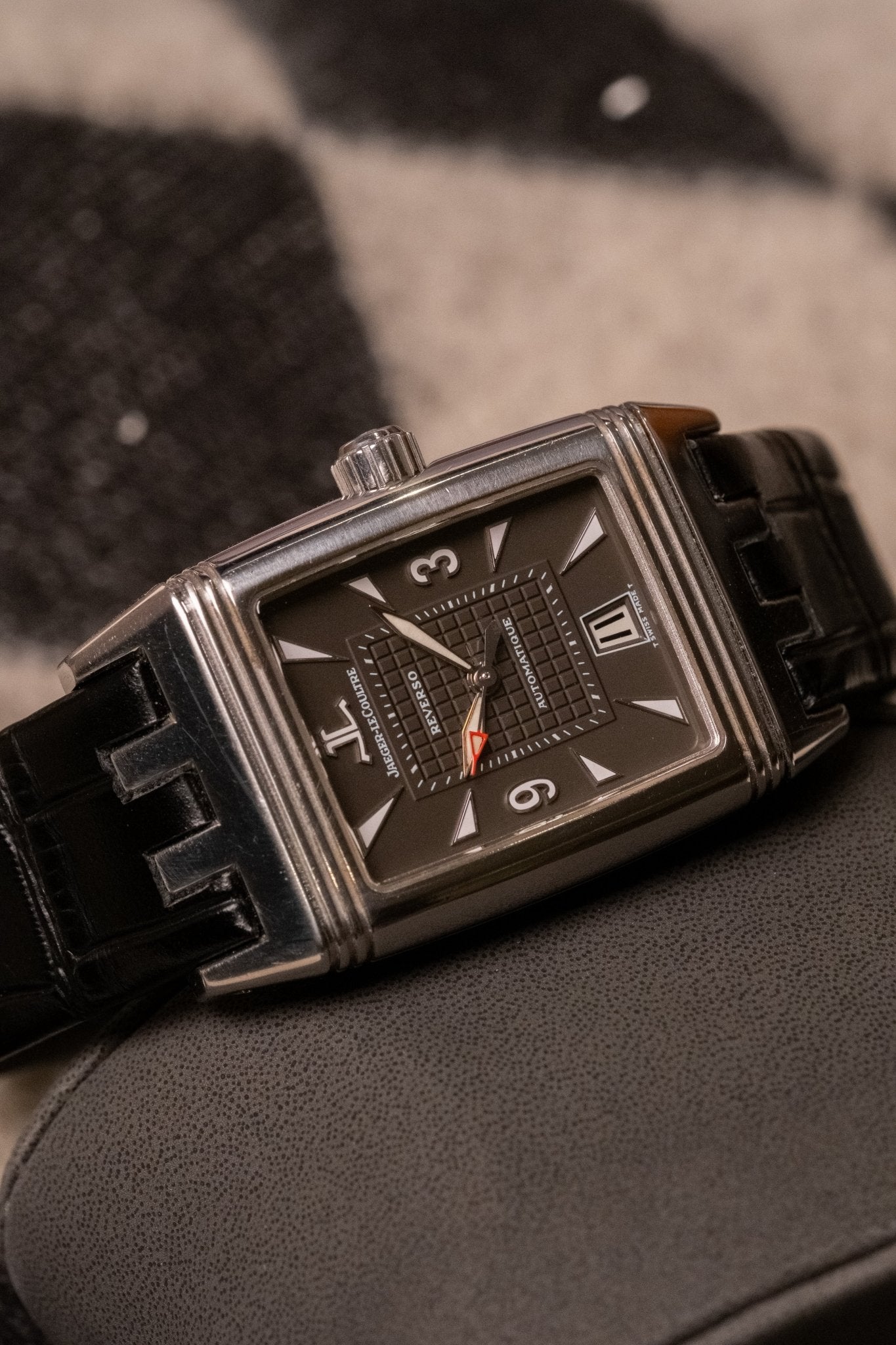 2017 Jaeger-LeCoultre Reverso Gran Sport Automatique dial detail close-up