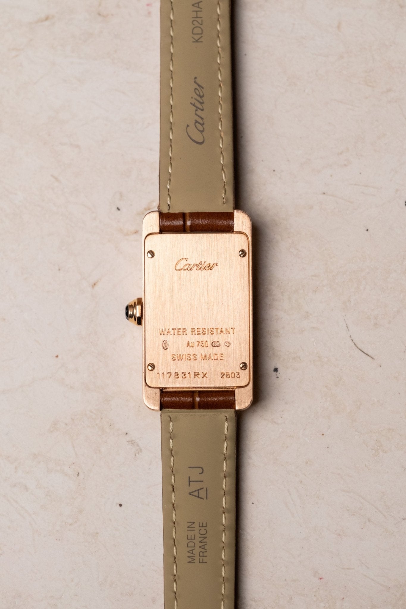 2018 Cartier Tank Américaine Rose Gold Ref. W2607456 - Wristory