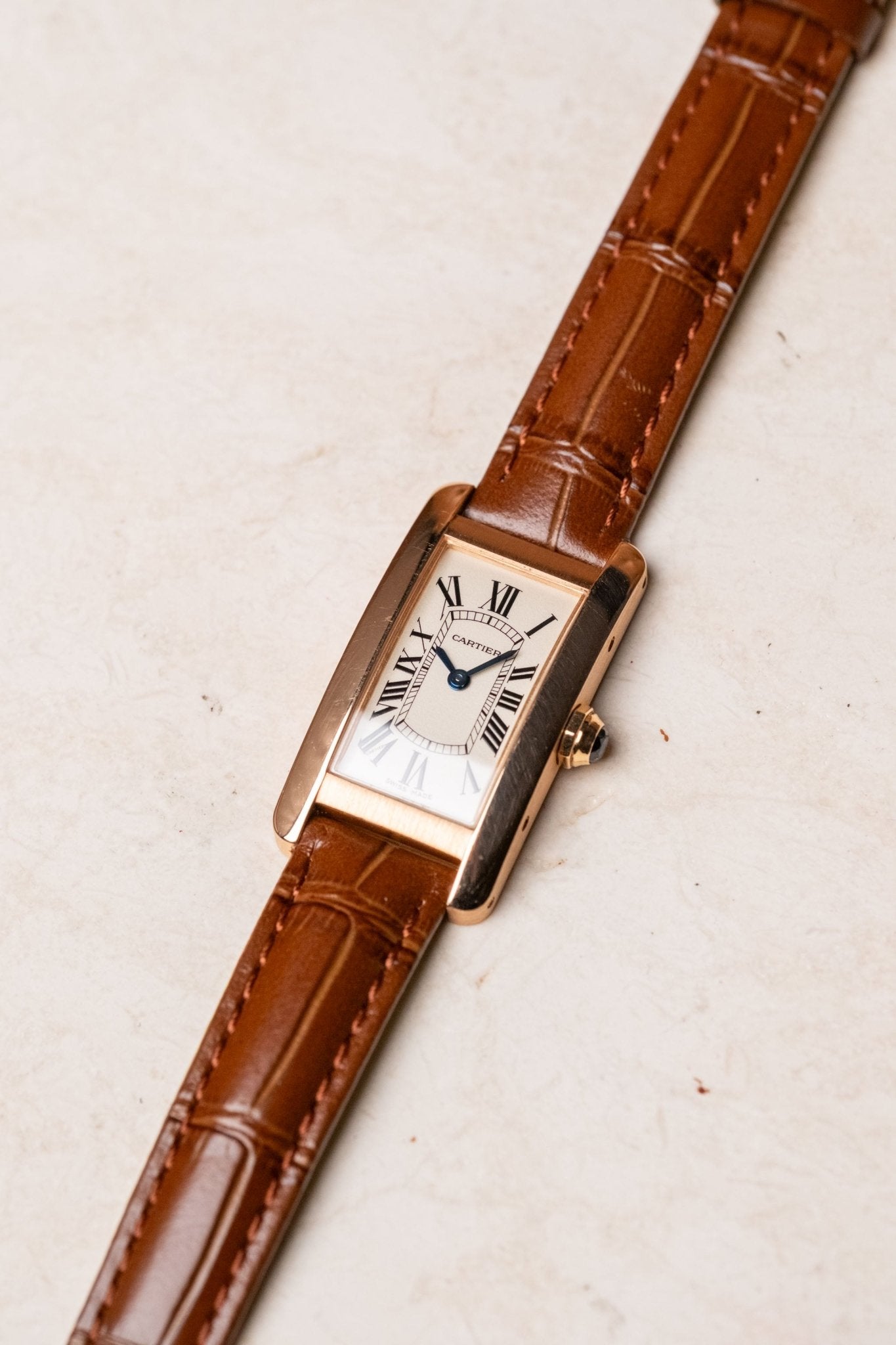 2018 Cartier Tank Américaine Rose Gold Ref. W2607456 - Wristory