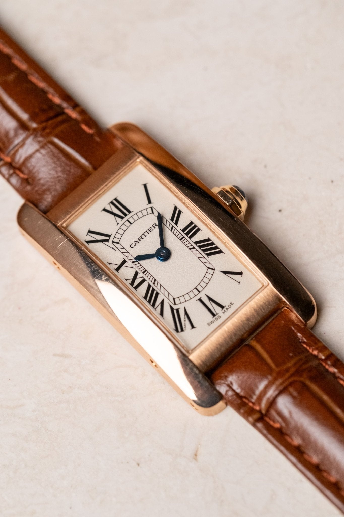 2018 Cartier Tank Américaine Rose Gold Ref. W2607456 - Wristory