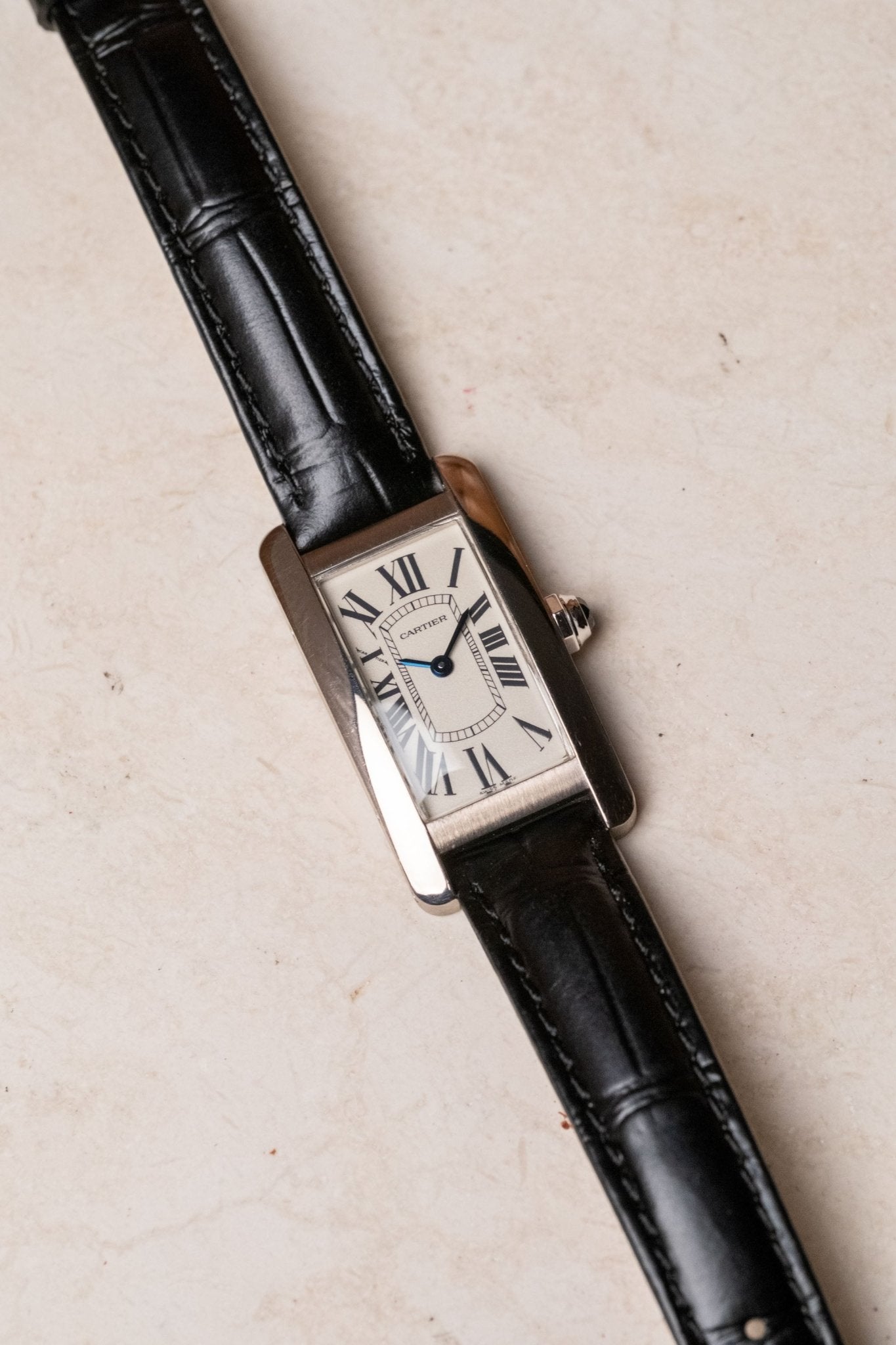 2018 Cartier Tank Américaine White Gold Ref. W2601956 - Wristory