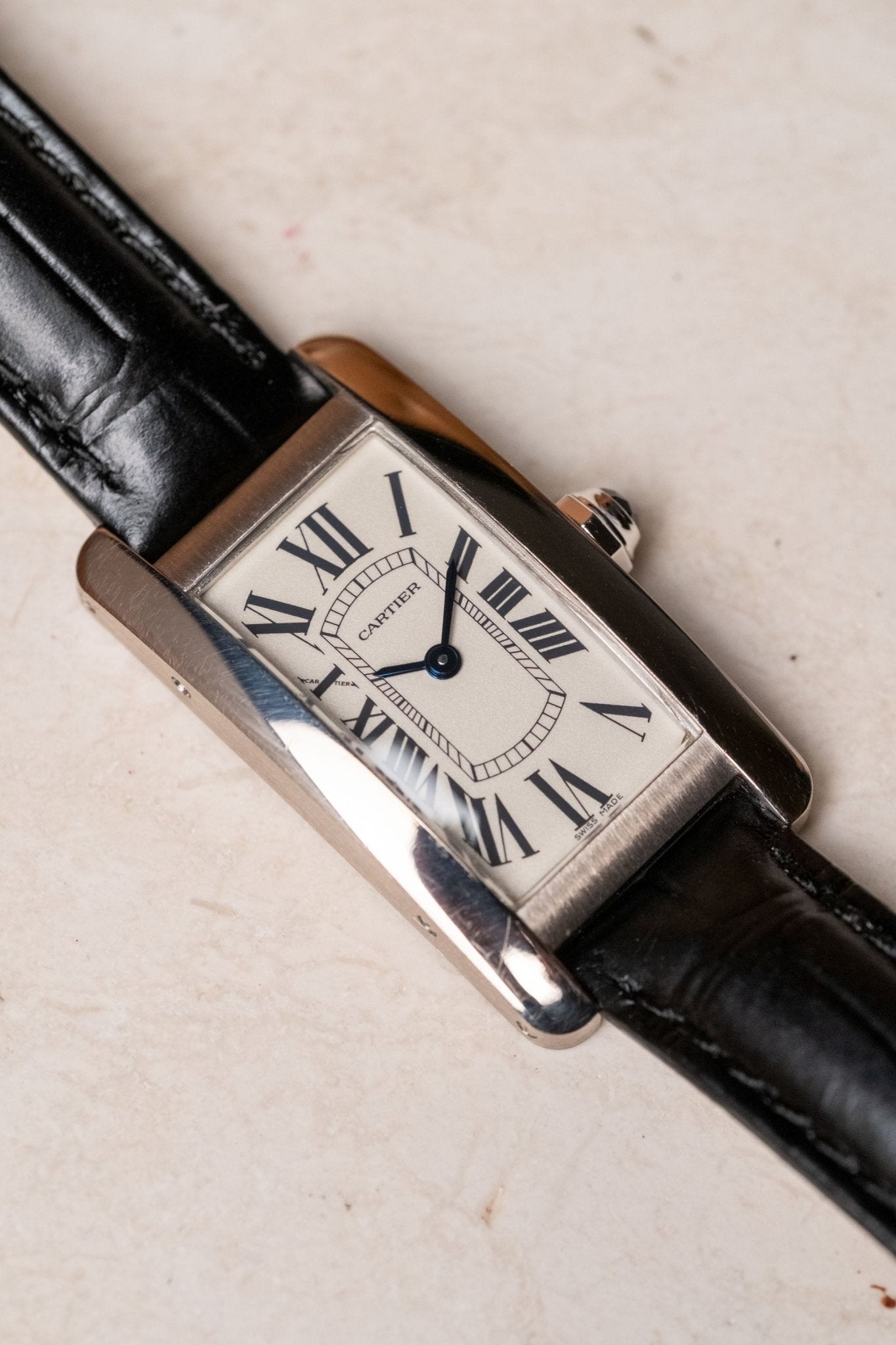 2018 Cartier Tank Américaine White Gold Ref. W2601956 - Wristory