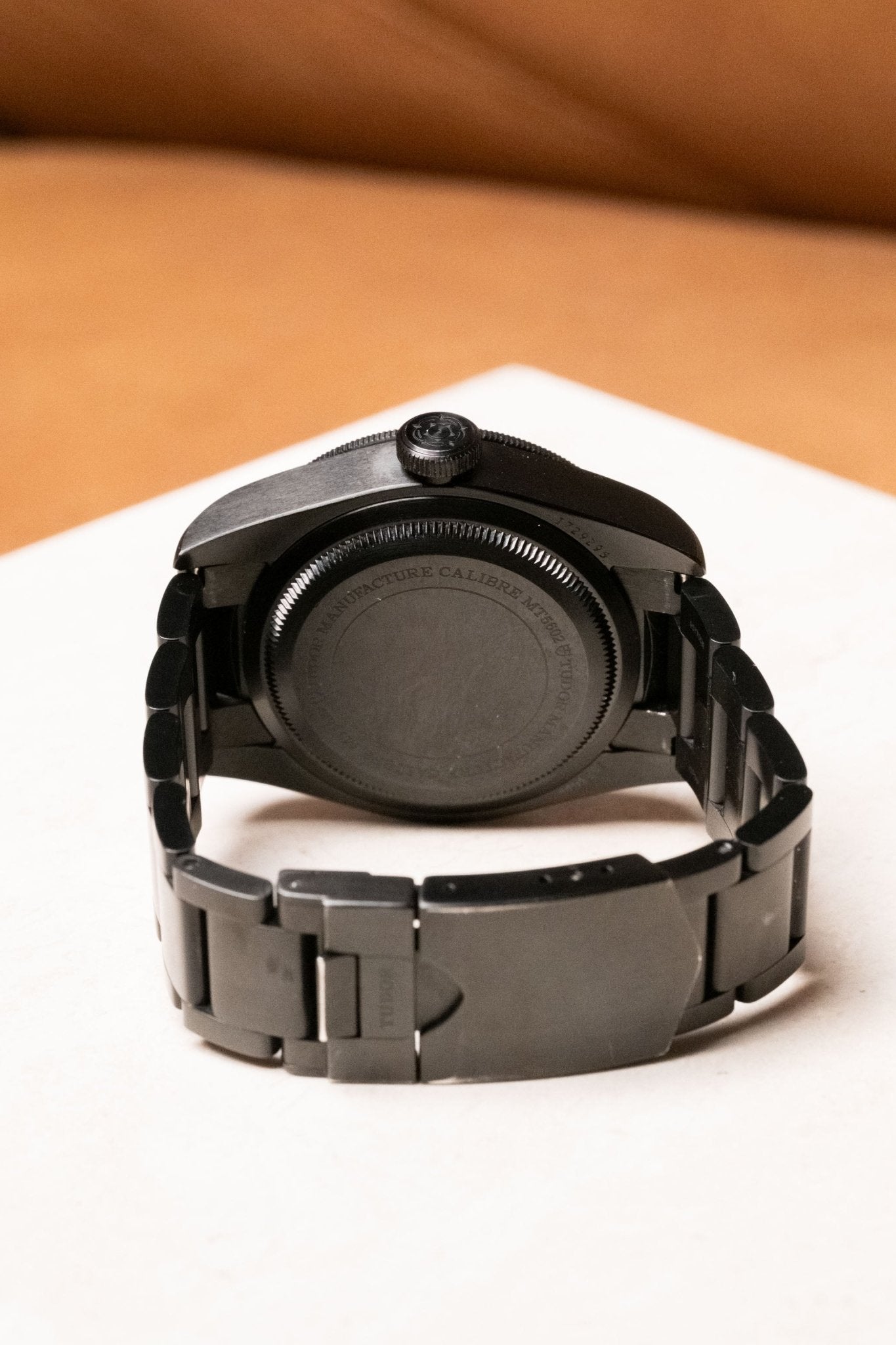 2018 Tudor Black Bay Steel Dark PVD Bracelet 79230DK caseback view