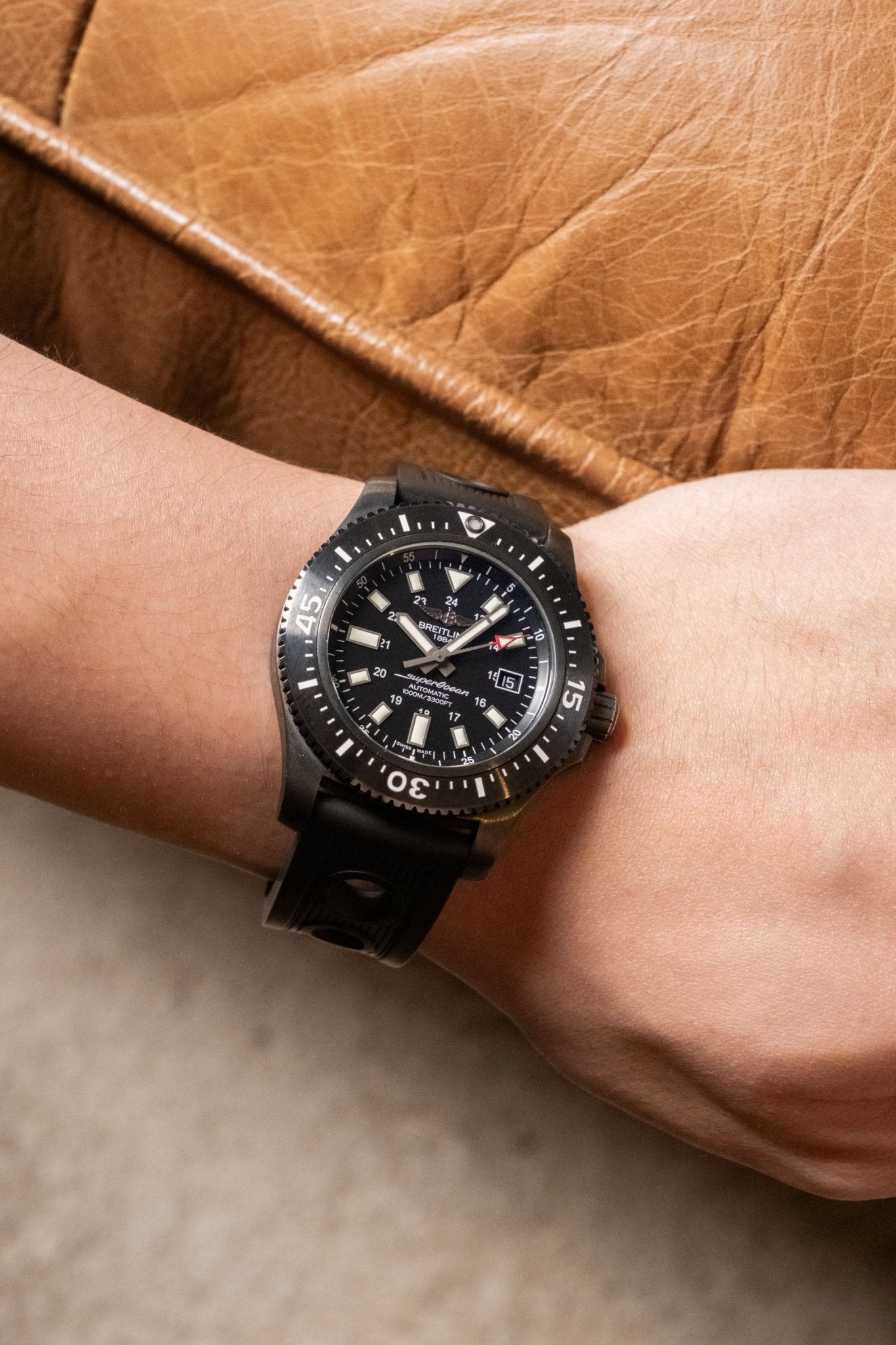2019 Breitling Superocean 44mm Special Black Steel Case M1739313 Details