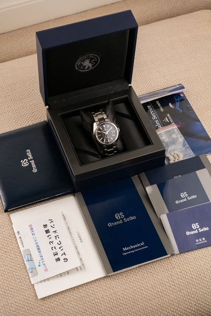 2019 Grand Seiko Heritage Collection Hi-Beat GMT “Black Teak” full set box and papers