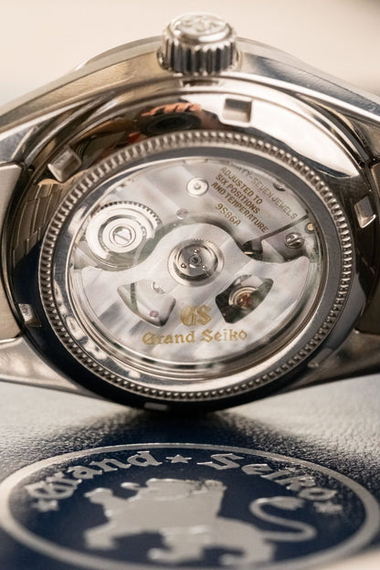 2019 Grand Seiko Heritage Collection Hi-Beat GMT “Black Teak” caseback view