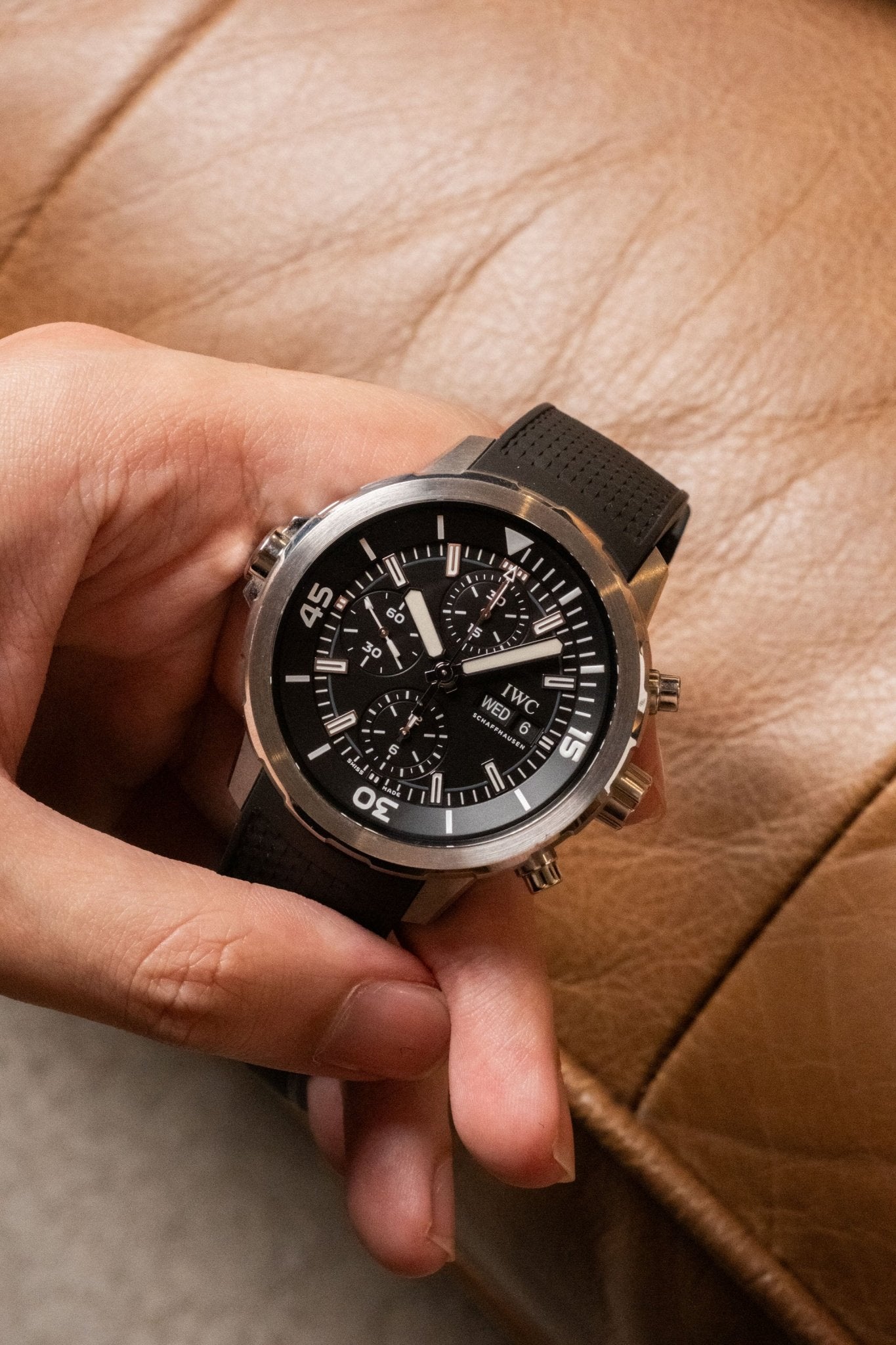 2019 IWC Schaffhausen Aquatimer Chronograph Details