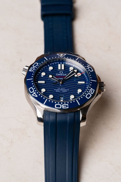 2019 Omega Seamaster Diver 300 M Blue Dial Ref. 210.32.42.20.03.001 - Wristory