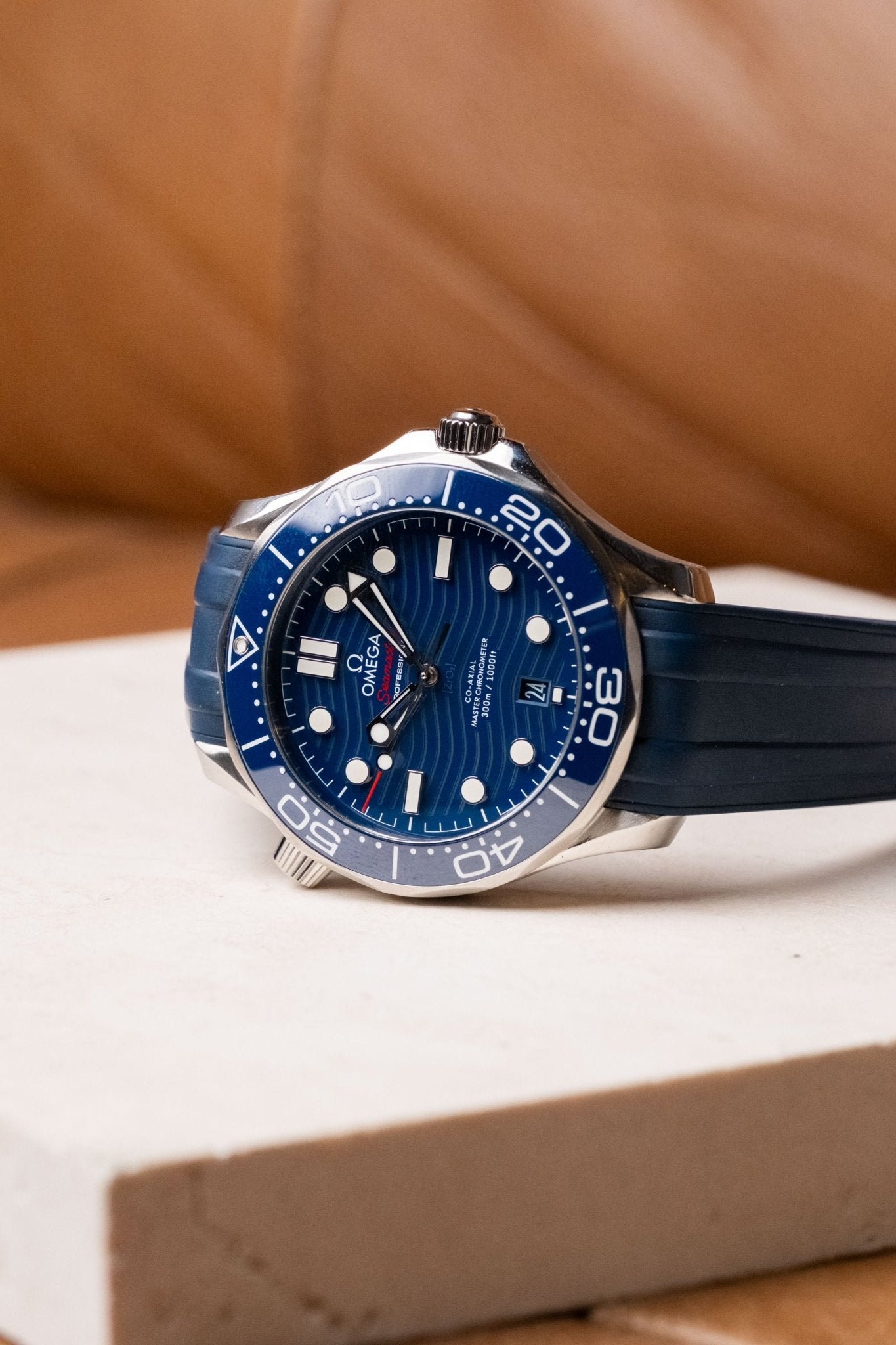 2019 Omega Seamaster Diver 300 M Blue Dial Ref. 210.32.42.20.03.001 - Wristory