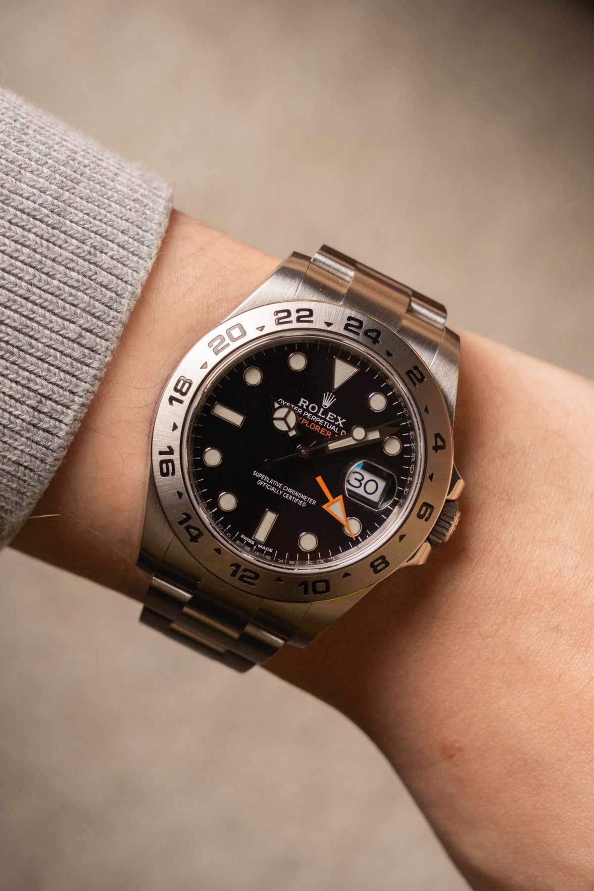 2019 Rolex Explorer II Black Dial Ref. 216570 - Wristory
