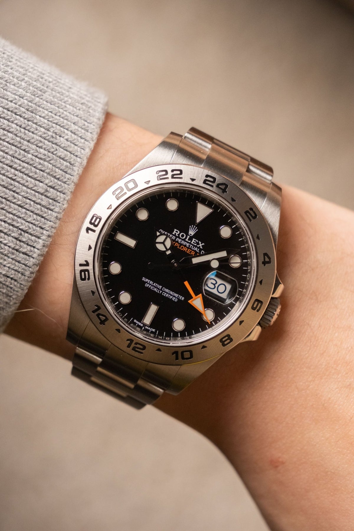 2019 Rolex Explorer II Black Dial Ref. 216570 - Wristory