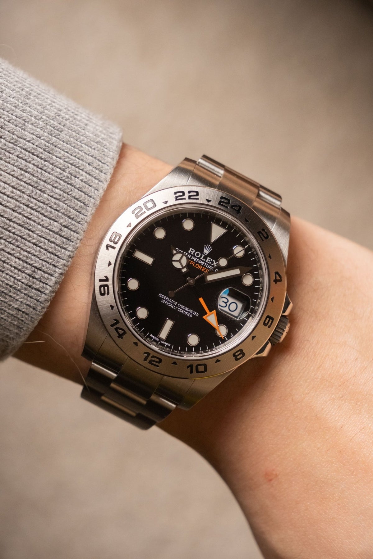 2019 Rolex Explorer II Black Dial Ref. 216570 - Wristory