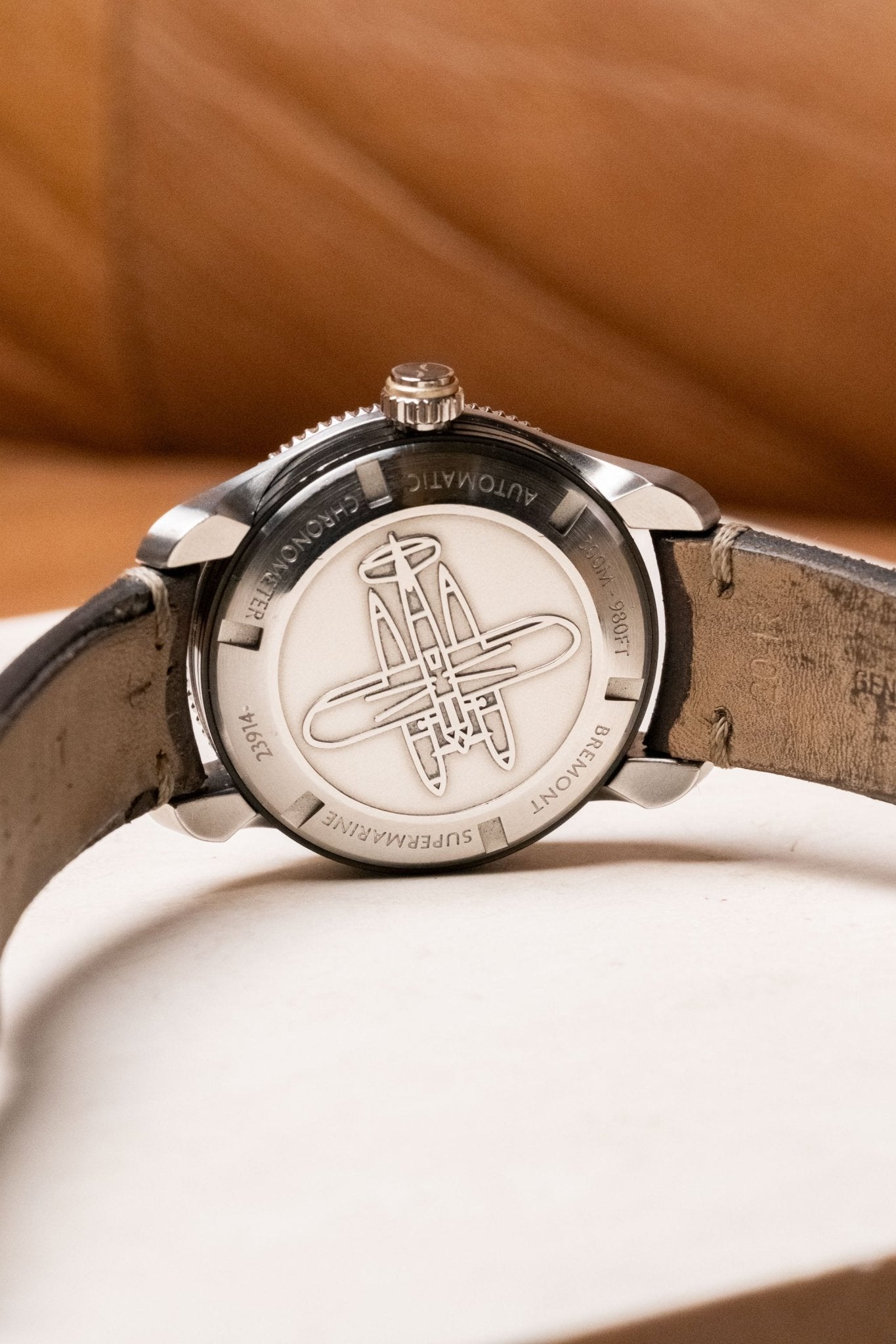 2020 Bremont Supermarine Type 300 S301-BK caseback view