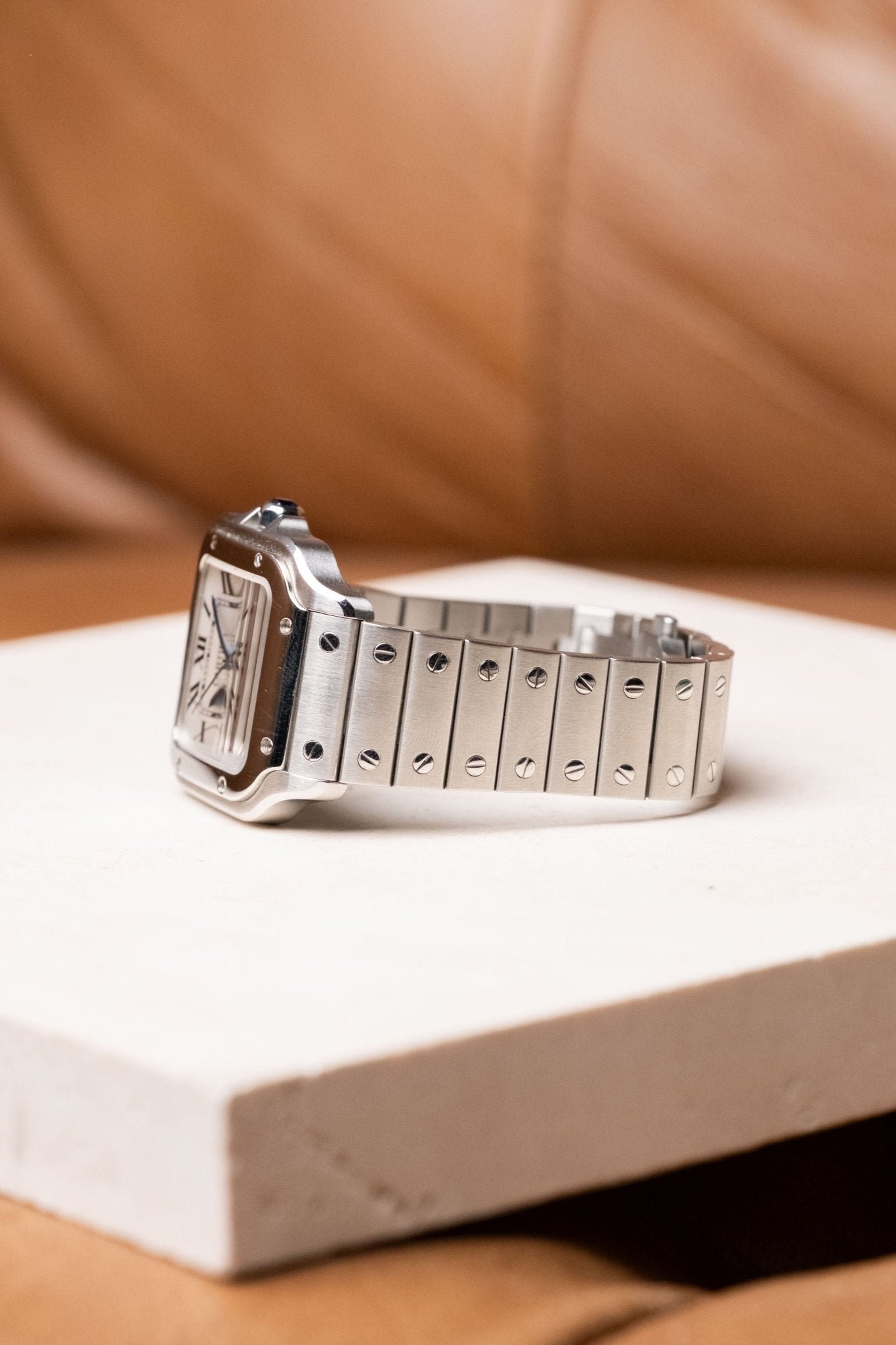 2020 Cartier Santos Medium White Dial Ref. WSSA0029 - Wristory
