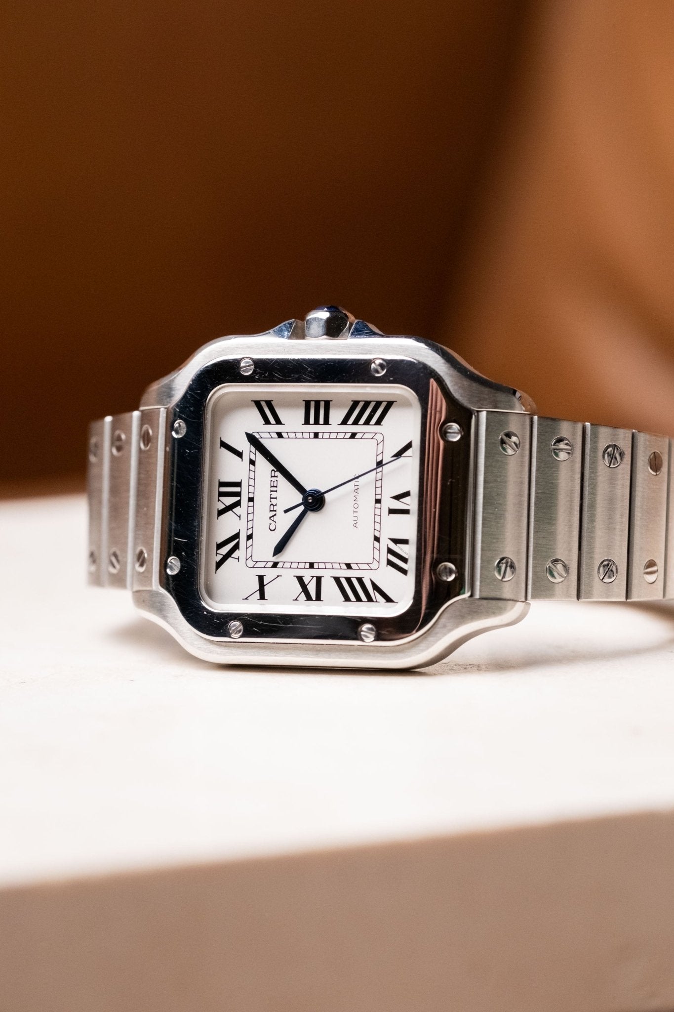 2020 Cartier Santos Medium White Dial Ref. WSSA0029 - Wristory