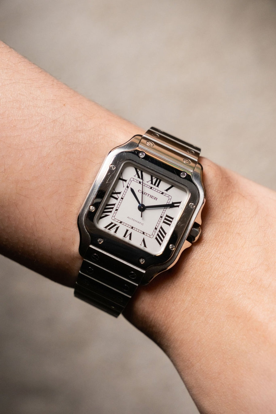 2020 Cartier Santos Medium White Dial Ref. WSSA0029 - Wristory