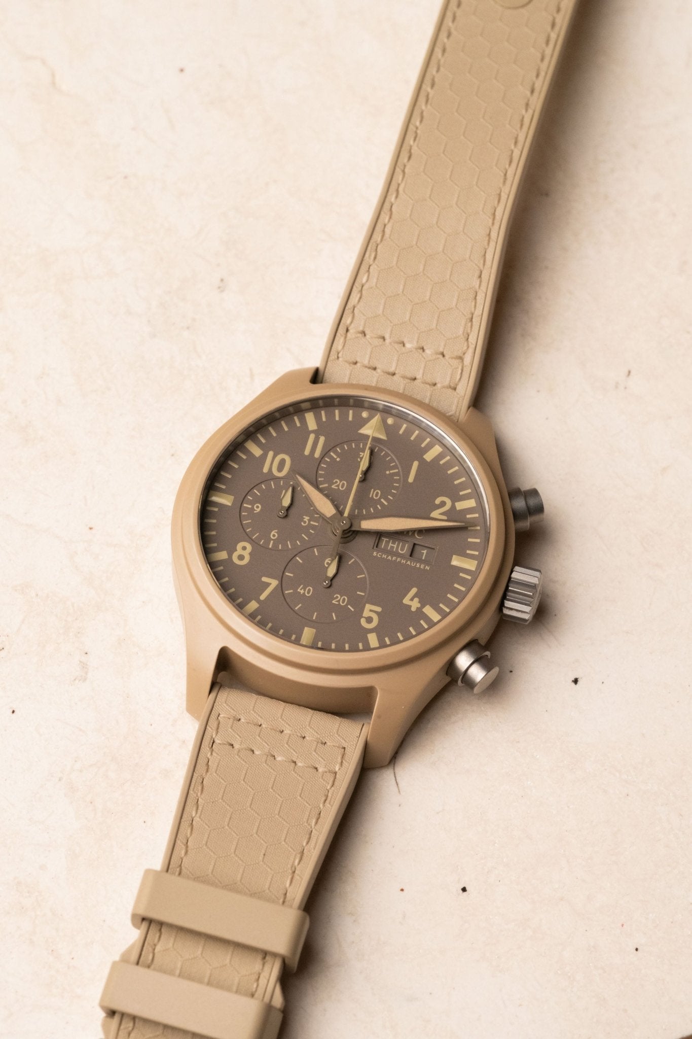 2020 IWC Schaffhausen Pilot Chronograph Top Gun Edition 'Mojave Desert' IW3891-03 - Wristory