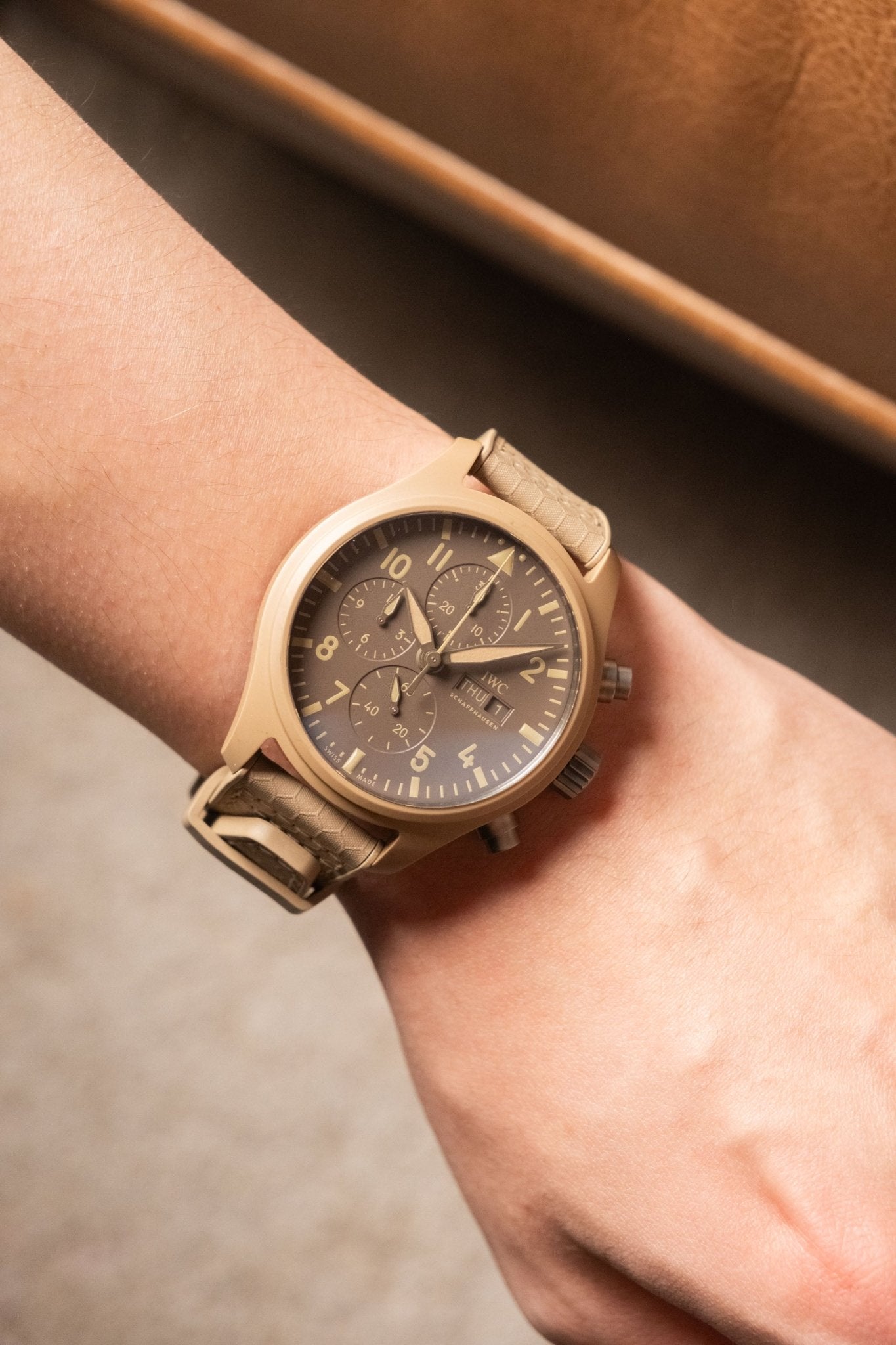 2020 IWC Schaffhausen Pilot Chronograph Top Gun Edition 'Mojave Desert' IW3891-03 - Wristory