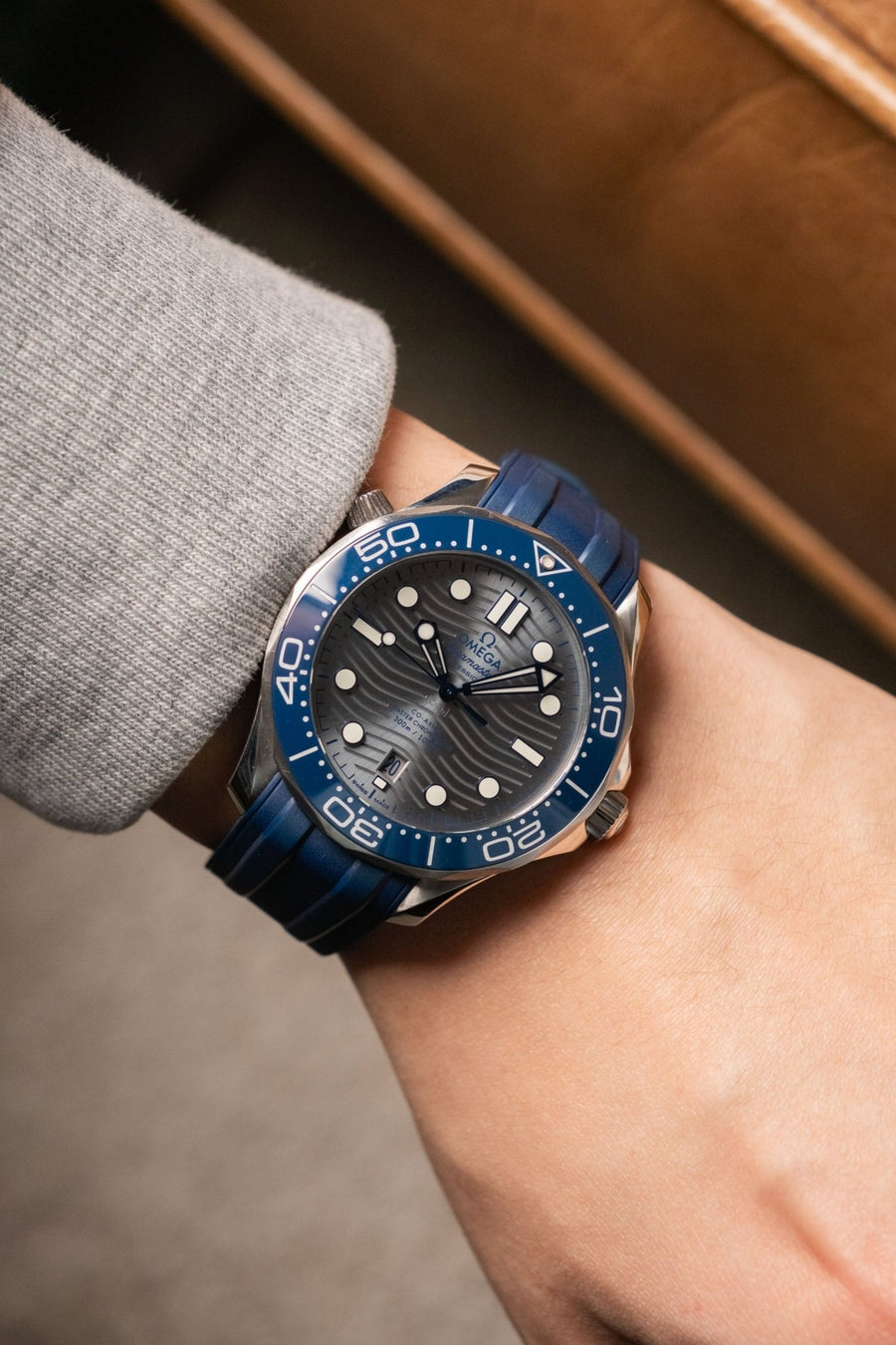 2020 Omega Seamaster Diver 300M Gray Dial 210.32.42.20.06.001 - Wristory
