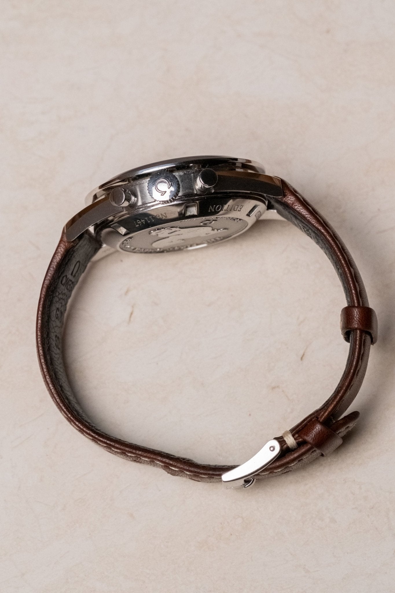 2021 OMEGA First Omega in Space “FOIS” 311.32.40.30.01.001 case profile side view