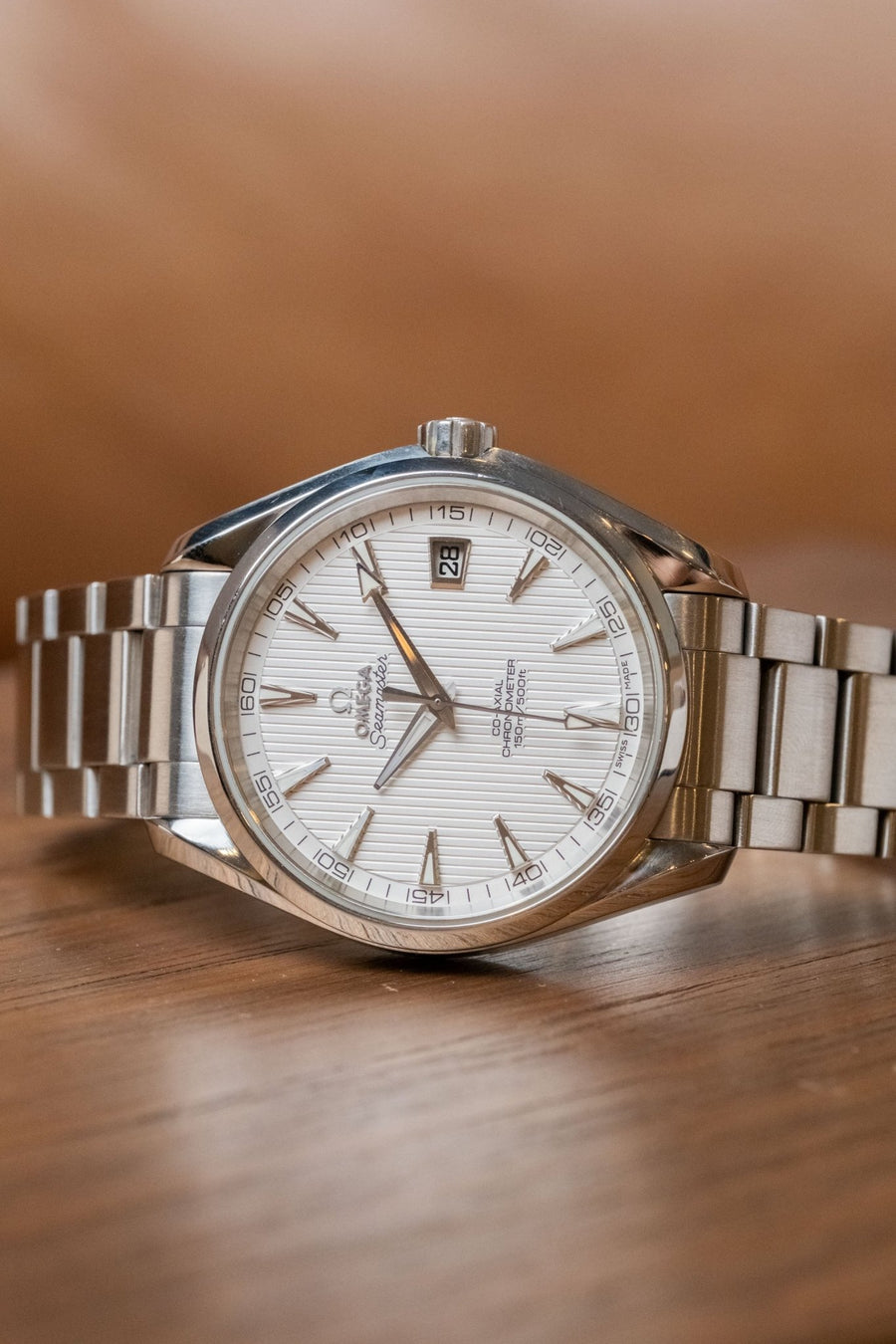 2021 Omega Seamaster Aqua Terra Silver Teak - Wrist Story Pty Ltd