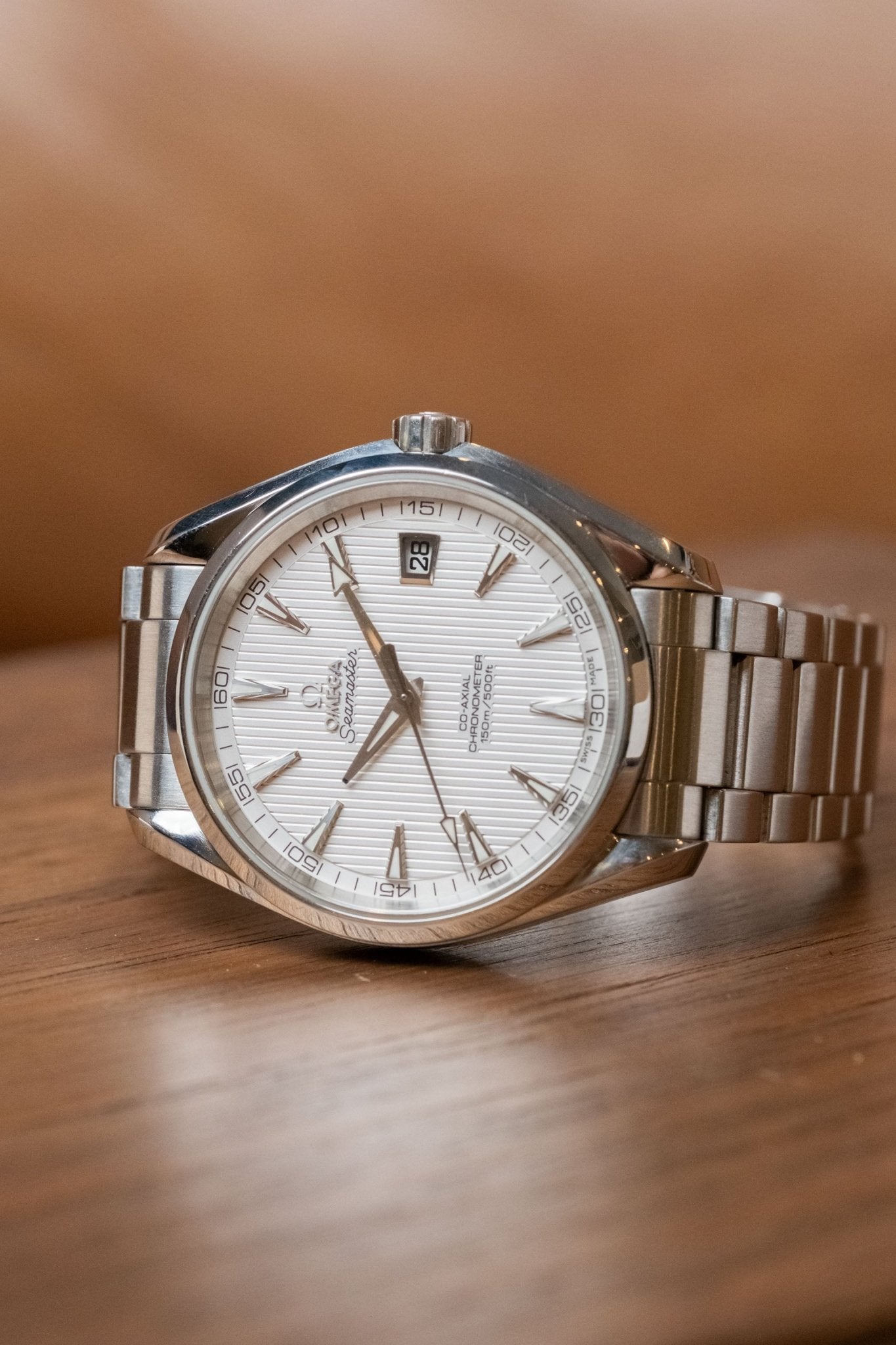 2021 Omega Seamaster Aqua Terra Silver Teak - Wrist Story Pty Ltd