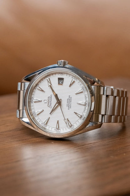 2021 Omega Seamaster Aqua Terra Silver Teak - Wrist Story Pty Ltd