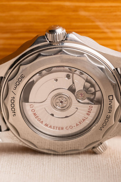 2021 Omega Seamaster Professional 300M “Blue Wave” Dial caseback view